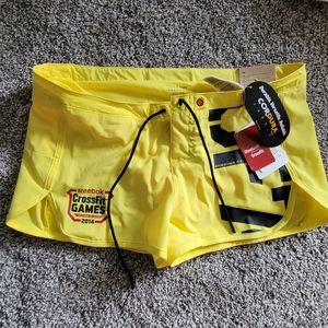 Yellow Reebok Crossfit Games Shorts